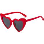 Retro Rode Zonnebrillen Sustainable voor Dames 