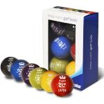 Multicolored Longridge Golfballen  in Onesize 6 stuks 