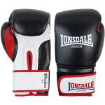 Lonsdale WINSTONE Equipment, uniseks, voor volwassenen, zwart/wit/rood, 14 oz