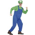 Groene Polyester Super Mario Mario Superhelden kostuums voor Heren 