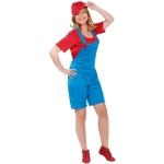 Rode Polyester Super Mario Mario Superhelden kostuums voor Dames 