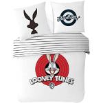 Witte Looney Tunes Kinderdekbedovertrekken  in 200x200 voor 2 personen 