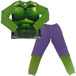 Lora Dora Jongens Fancy Dress Up Pyjama Ongelooflijke Hulk 7-8 Jaar, Groen