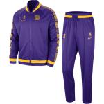 Paarse Nike Dri-Fit LA Lakers Ademende Voetbal trainingspakken  in maat XS voor Heren 