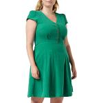 Louche Dames Cathleen-babycord jurk, Groen, 42 NL