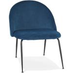 Blauwe Fluwelen armleun Alterego Design Design stoelen 
