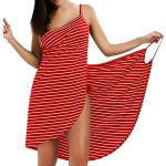 Sexy Rode Mini jurken V-hals  in maat 3XL met Spaghetti straps Mini voor Dames 