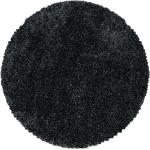 Zwarte Polyester Geweven Hoogpolige vloerkleden 