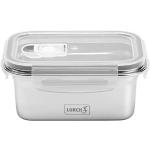 Lurch 240890 Lunchbox Safety/opbergdoos van hoogwaardig roestvrij staal met BPA-vrij kunststof deksel, 500 ml