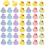 LUTER 48 Stks Rubber Ducks for Bath, 6 Kleuren Rubber Ducky Badspeelgoed Mini Rubber Ducks Bulk voor Baby Shower Verjaardags Feestje