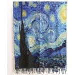 Luxe merk vrouwen winter kasjmier sjaal sjaal digitale geschilderde sjaal van Gogh olieverfschilderij Pashmina dames deken sjaal