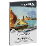 Lyra 5611120 Aquacolor Waskrijt, metalen etui, 12 verschillende kleuren