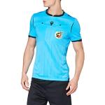 Macron Rfef 20 Match Day Man Shirt Referee SS Nsky/Blk SR, Jersey ARBitro Neon Royal Spaanse voetbalverband heren, neonblauw, XL