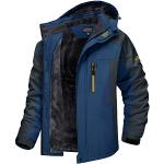 Blauwe Fleece Gevoerde winddichte Ademende waterdichte Ski-jassen  in maat XL voor Heren 