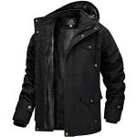 Casual Zwarte Fleece Winterjassen  in maat 3XL voor Heren 