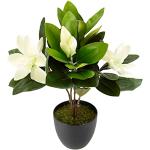 Witte Kunststof Bloemen Kunstmatige bloemen & planten met motief van Magnolia 