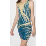 Blauwe Latex Bedrukte jurken Ronde hals  in maat M in de Sale voor Dames 