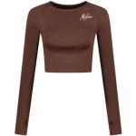 Bruine Polyester T-shirts met ronde hals Ronde hals  in maat XL in de Sale voor Dames 