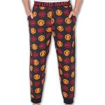 Zwarte Manchester United F.C. Pyjamabroeken  in maat XL voor Heren 