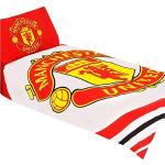 Witte Polykatoen Official Manchester United F.C. Quilts  in 135x200 voor 1 persoon 