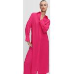 Roze Polyester Mango Jurken met lange mouwen  in maat S met Lange mouwen Maxi in de Sale voor Dames 