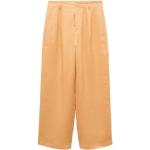 Flared Gele Polyester High waist Mango Hoge taille broeken  in maat S voor Dames 