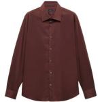 Klassieke Donkerrode Polyester Mango Overhemden lange Mouwen  in maat XL voor Heren 