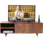 Mangohouten tv-meubel goud 140x35x50cm Kare Design Muskat