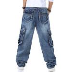 Casual Blauwe Baggy jeans  in Grote Maten  in maat L voor Heren 