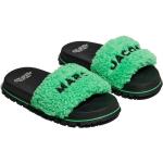 Appelgroene Fleece Marc Jacobs Platte sandalen  voor de Zomer  in maat 37 met Instap voor Dames 