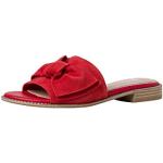 Rode Suede Marco Tozzi Platte sandalen  in 39 voor Dames 