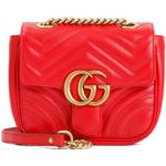 Rode Leren Gucci Marmont Crossover tassen voor Dames 