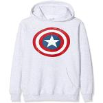 Marvel Avengers Captain America Distressed Shield jongens T-shirt - - 5-6 ans