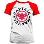Rode Captain Marvel Kinder T-shirts voor Meisjes 