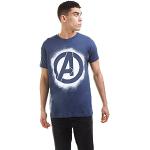 Blauwe Avengers Ademende T-shirts met opdruk  in maat XL voor Heren 