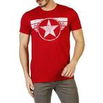 Rode Marvel Ademende T-shirts met opdruk  in maat S Sustainable voor Heren 