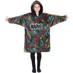 Marvel Hoodies voor jongens, fleece oversized deken hoodie Avengers cadeaus voor jongens grijs