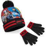 Marvel Sjaal muts set en handschoenen jongens warme wintermuts set voor kinderen, Meerkleurige Avengers, Eén maat
