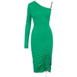 Casual Groene Viscose Karl Lagerfeld One shoulder jurken One Shoulder  in maat M Kort in de Sale voor Dames 