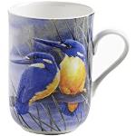 Maxwell & Williams PBD030 Birds of Australia beker, koffiebeker, mok met vogelmotief: Azurfiser, in geschenkdoos, porselein