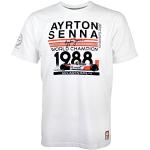 MBA-SPORT Ayrton Senna T-shirt World Champion 1988 McLaren, wit, M