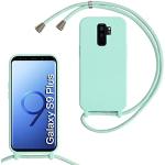 Turquoise Siliconen Gevlochten Samsung Galaxy S9 Plus Hoesjes 