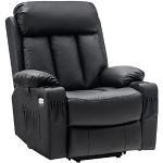 Zwarte Leren Comfort stoelen 