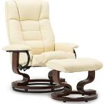 Moderne Crèmewitte Massief Houten Comfort stoelen 