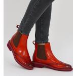 Klassieke Rode Kalfsleren Melvin & Hamilton Chelsea boots  voor de Herfst  in 40 in de Sale voor Dames 