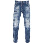 Blauwe Stretch DSQUARED2 Slimfit jeans  in maat XXL Sustainable in de Sale voor Heren 