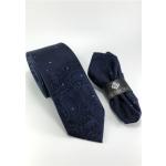 Marine-blauwe Microfiber Stropdassen in de Sale voor Heren 