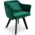 Scandinavische Groene Houten Design fauteuils 