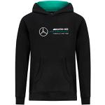 MERCEDES AMG PETRONAS Formula One Team Hoodie met logo voor kinderen, zwart, 116
