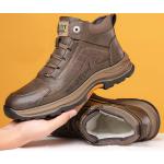 Klassieke Bruine Bonten Antislip Hoge sneakers Sustainable voor Heren 